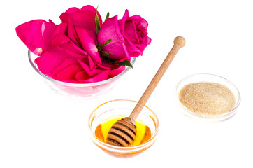 Syrup, honey from rose petals