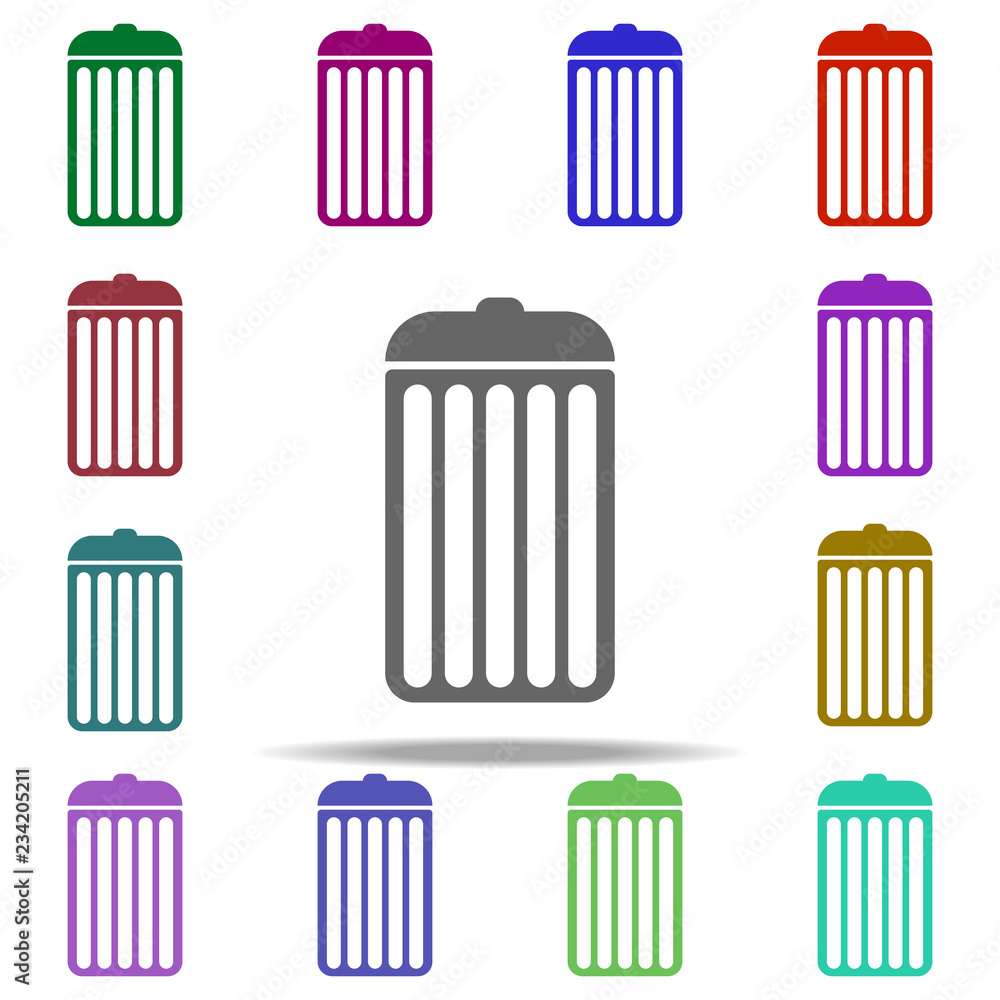 Poster bin icon. elements of university life in multi color style icons. simple icon for websites, web desi