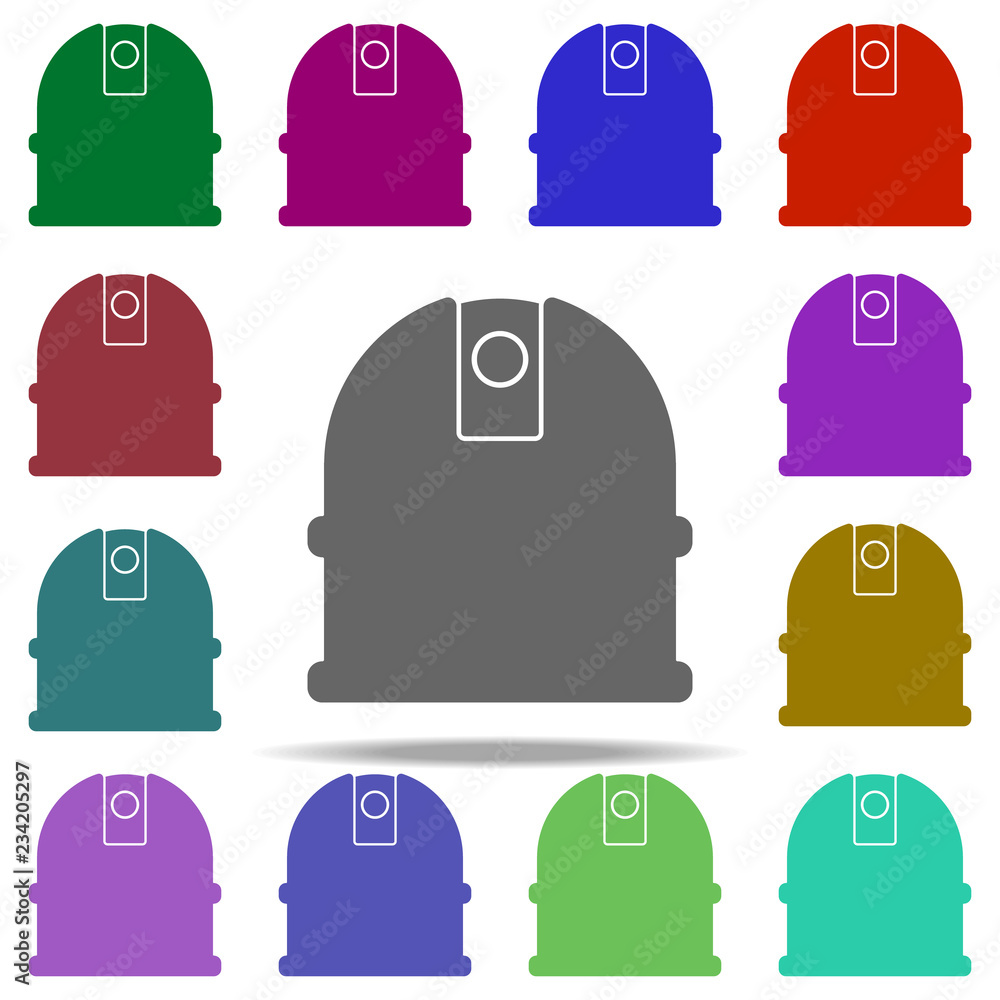Poster observatory icon. elements of university life in multi color style icons. simple icon for websites, 