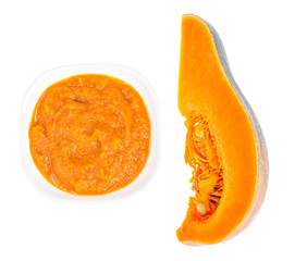 White bowl with vegetable caviar, diet and vegetarian food