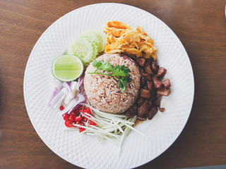 Rice Mixed with Shrimp paste