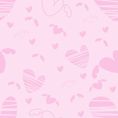 Heart pattern seamless background