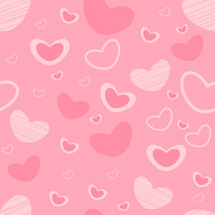 Heart pattern seamless background