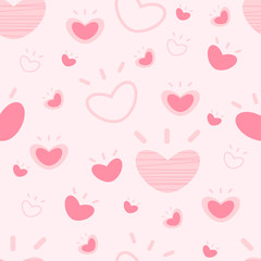 Heart pattern seamless background