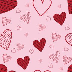 Heart pattern seamless background