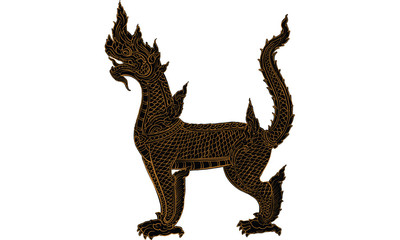 Animal in Thai tradition painting,Thai tattoo, vector