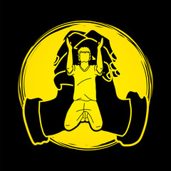 Prayer, Christian praying together , cartoon graphic vector