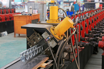 transmission device on the production line, in a solar equipment production workshop on december 22, 2013, tangshan, china.