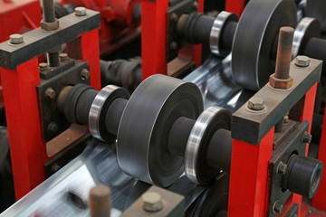 transmission device on the production line, in a solar equipment production workshop on december 22, 2013, tangshan, china.