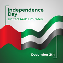 United Arab Emirates Independence Day Vector Template Design Illustration