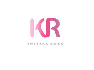 KR Initial Logo for your startup venture