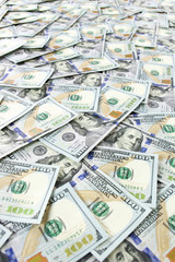 Dollars pile background