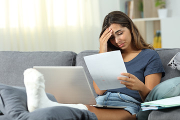 Worried disabled self employed working at home