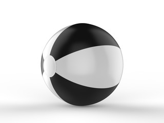 Blank beach ball for branding. 3d render illustration.