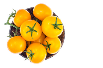 Yellow tomatoes, ingredients for cooking