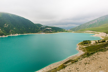 Obraz premium Chechnya, Ichkeria, lake Kezenoyam, Caucasus