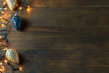 Christmas decoration on a wooden table
