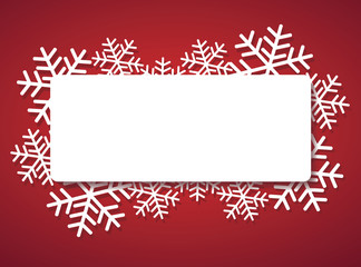 snowflake banner for web Christmas concept background vector illustration eps 10 