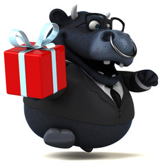 Black bull - 3D Illustration