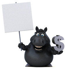 Fun horse - 3D Illustration