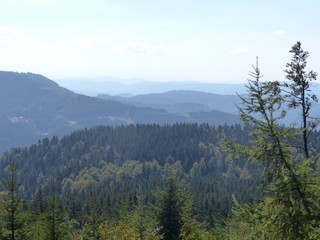 Blick von der Schwarzwaldhochstrasse in die Landschaft