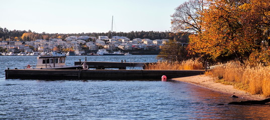Naklejka premium View from the Lidingo island,Stockholm