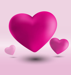 Hearts in pink Background8