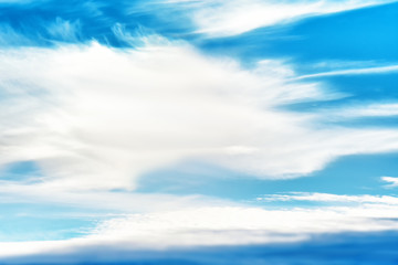 Natural color of winter cold light flat clouds sky aerial panoramic landscape cloudscape view seasonal atmosphere weather environment air travel background wallpaper design pattern