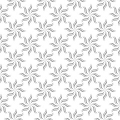 Gray seamless pattern on white background