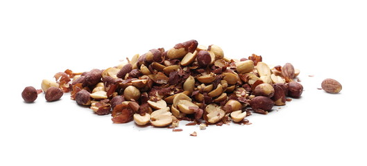Peanuts isolated on white background