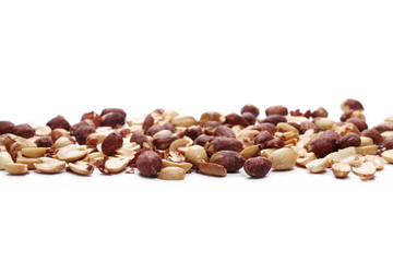 Peanuts isolated on white background