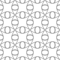Light gray geometric ornament. Seamless pattern