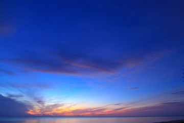 Naklejka na ściany i meble Beautiful sky at twilight time