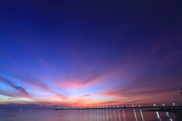 Fototapeta na wymiar Beautiful sky at twilight time