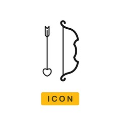 Bow valentines day vector icon