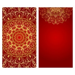 Collection card with relax mandala design. For mobile website, posters, online shopping, promotional material.