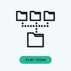 Root directory vector icon