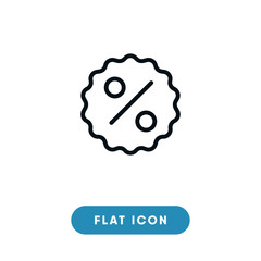 Discount black friday vector icon