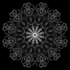 Modern floral vector ornaments. Decorative flower mandala. vector illustration.