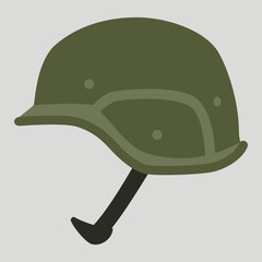 military helmet,  vector illustration.flat style,