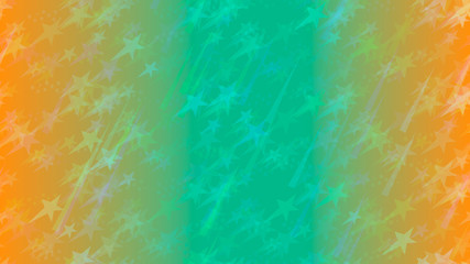 An abstract pattern of flying stars, triangular elements and circles. A bright element of the design of wallpaper, tiles, packaging, textiles, covers.