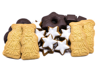 Weihnachtsgebäck ausgeschnitten freigestellt isoliert