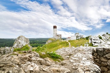 Ruiny zamku w Olsztynie koło Częstochowy © P.Ch. Fotografia