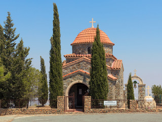 rch of all saints of Cyprus, located near the monastery Stavrovuni. Larnaca, Cyprus. On a Sunny...