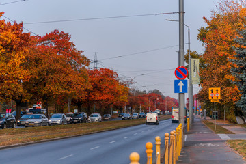 Fototapeta na wymiar Jesienny Szczecin