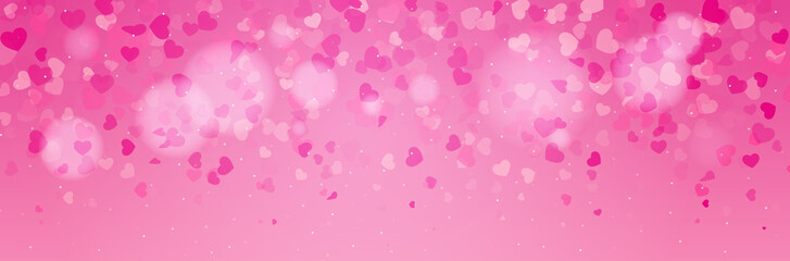  falling valentine hearts confetti background