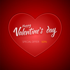 Valentine's day flyer special sale offer