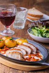 Schweinefilet in Scheiben