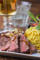 österreichischer Zwiebelrostbraten mit Spätzle