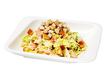 Salad food on white background
